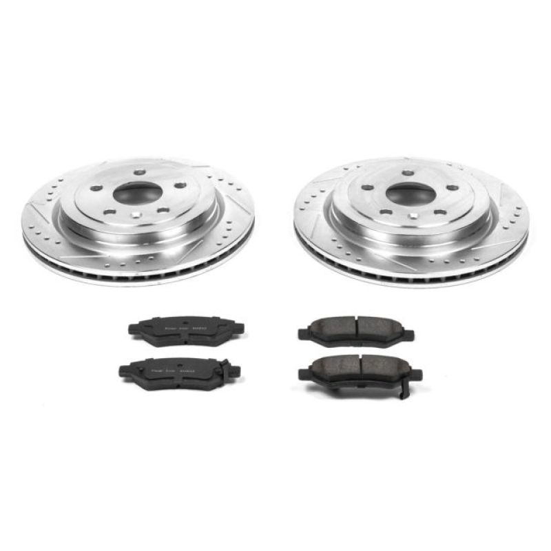 Power Stop 08-14 Cadillac CTS Rear Z23 Evolution Sport Brake Kit - K3072