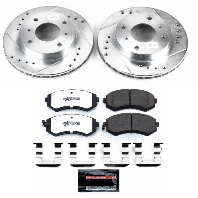 Power Stop 89-96 Nissan 240SX Front Z26 Street Warrior Brake Kit - K654-26