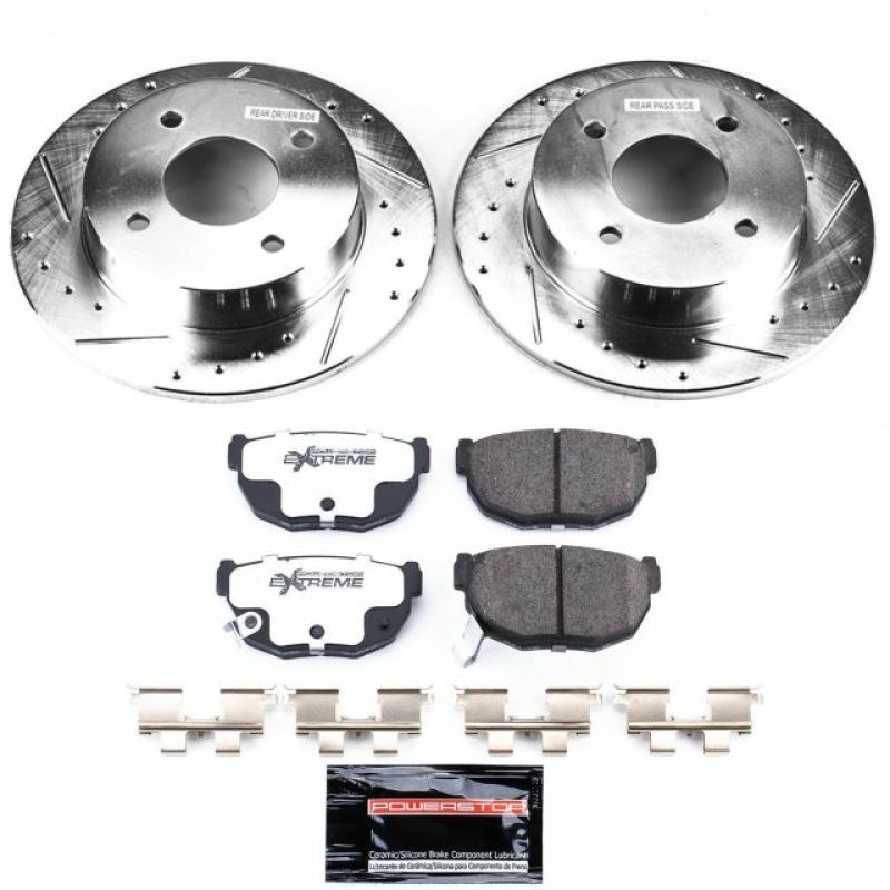 Power Stop 89-98 Nissan 240SX Rear Z26 Street Warrior Brake Kit - K659-26