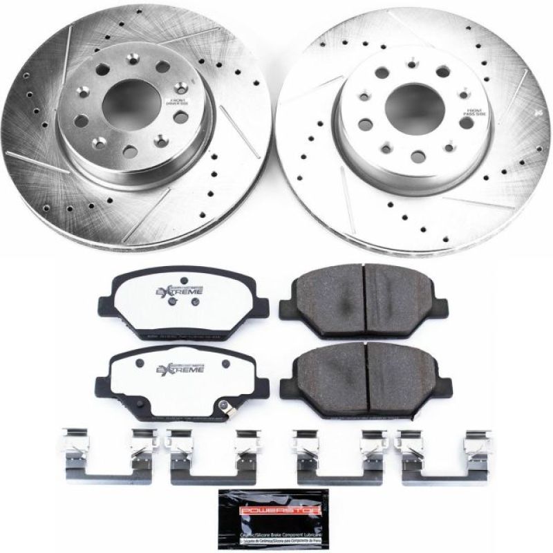 Power Stop 16-19 Chevrolet Camaro Front Z26 Street Warrior Brake Kit - K7295-26