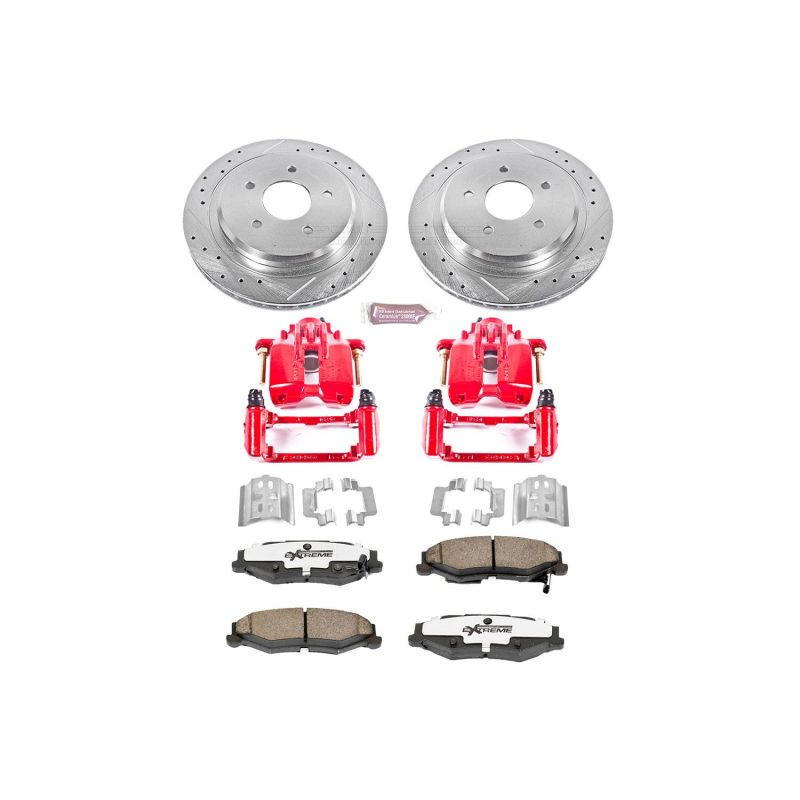 Power Stop 04-09 Cadillac XLR Rear Z26 Street Warrior Brake Kit w/Calipers - KC1563-26