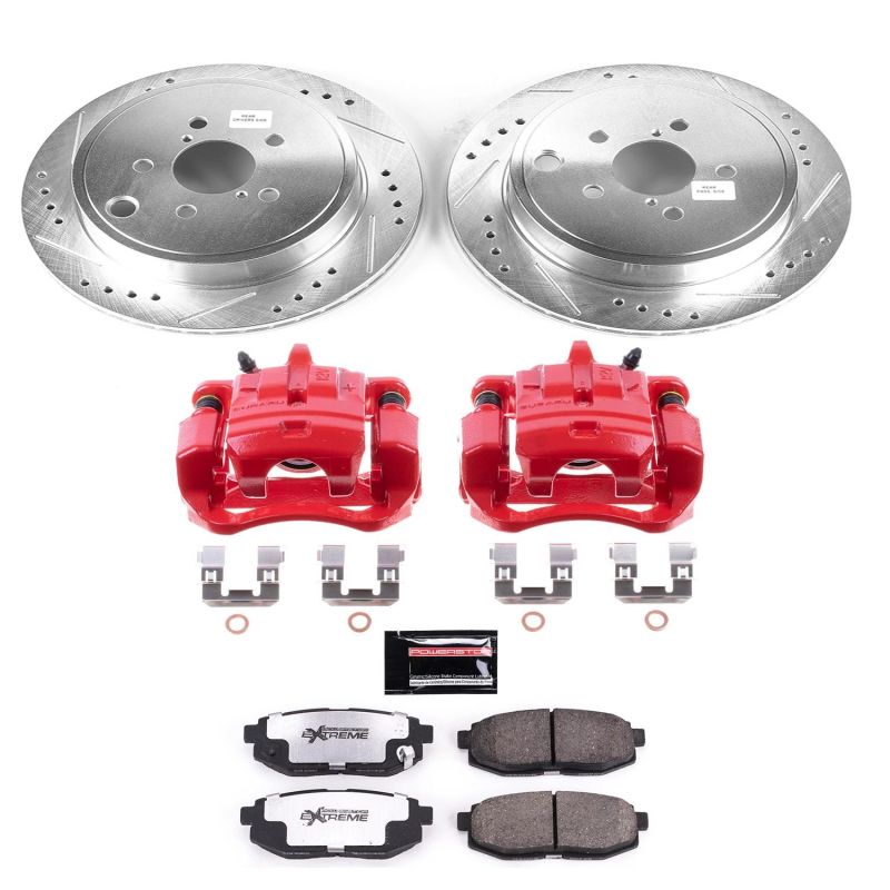 Power Stop 13-16 Scion FR-S Rear Z26 Street Warrior Brake Kit w/Calipers - KC5883-26