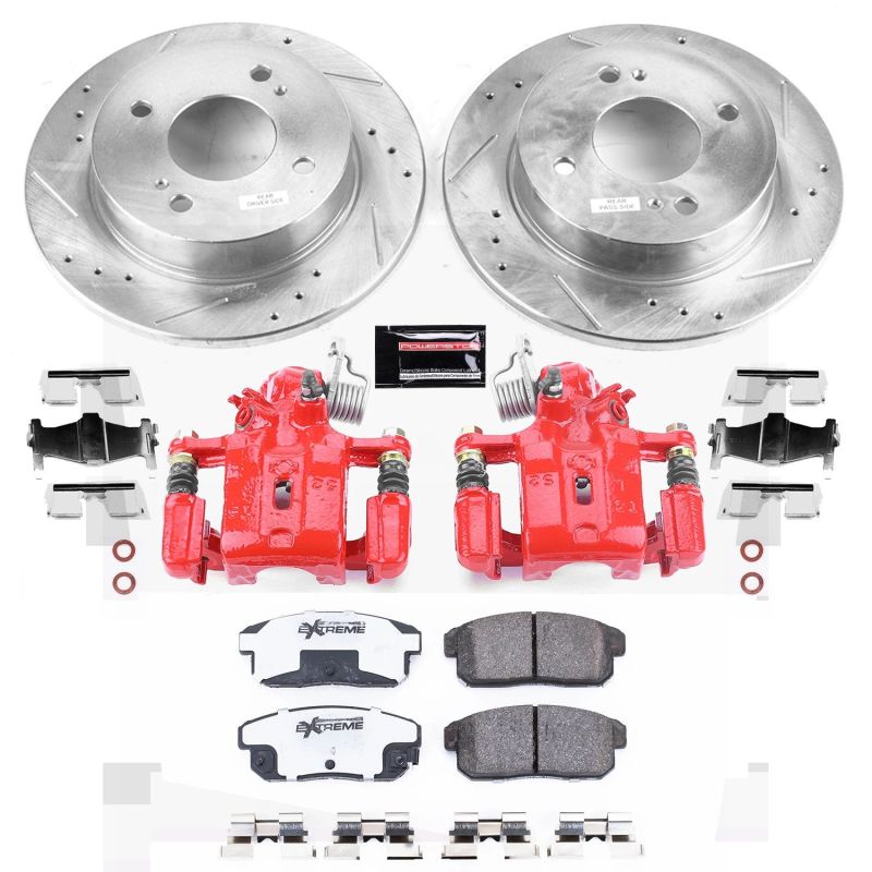 Power Stop 01-02 Infiniti G20 Rear Z26 Street Warrior Brake Kit w/Calipers - KC741-26