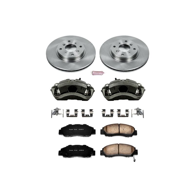Power Stop 93-96 Honda Prelude Front Autospecialty Brake Kit w/Calipers - KCOE1037