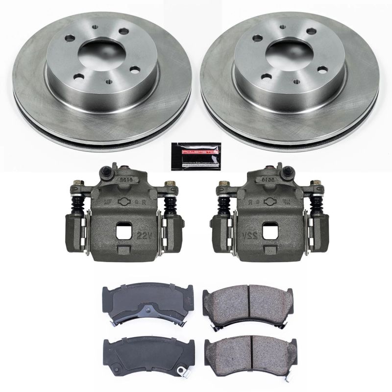 Power Stop 95-98 Nissan 200SX Front Autospecialty Brake Kit w/Calipers - KCOE1170