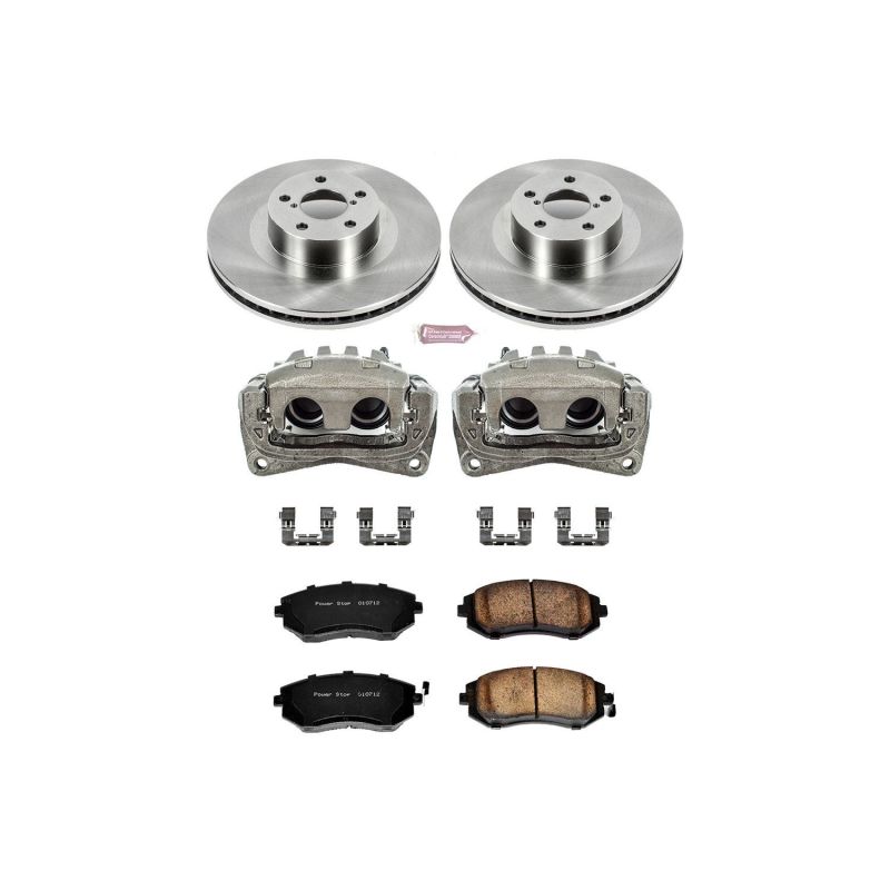 Power Stop 05-06 Saab 9-2X Front Autospecialty Brake Kit w/Calipers - KCOE2373