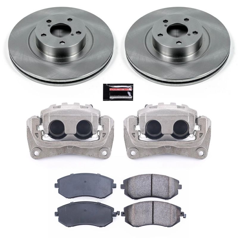 Power Stop 04-06 Subaru Baja Front Autospecialty Brake Kit w/Calipers - KCOE3038A