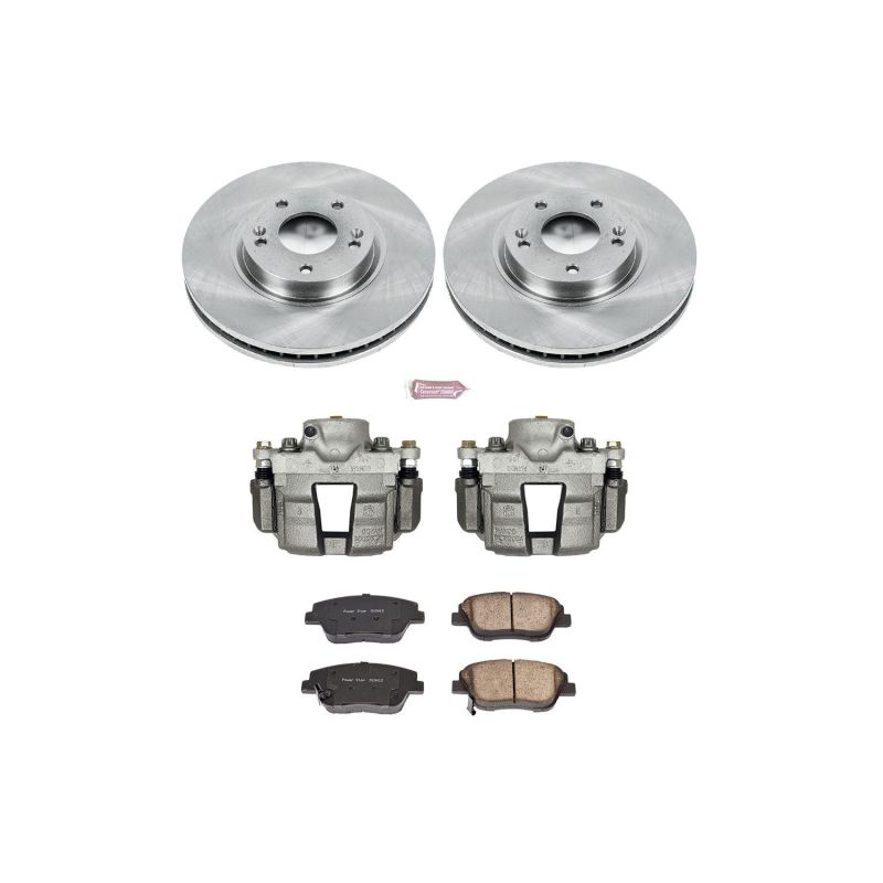 Power Stop 10-15 Hyundai Sonata Front Autospecialty Brake Kit w/Calipers - KCOE5377