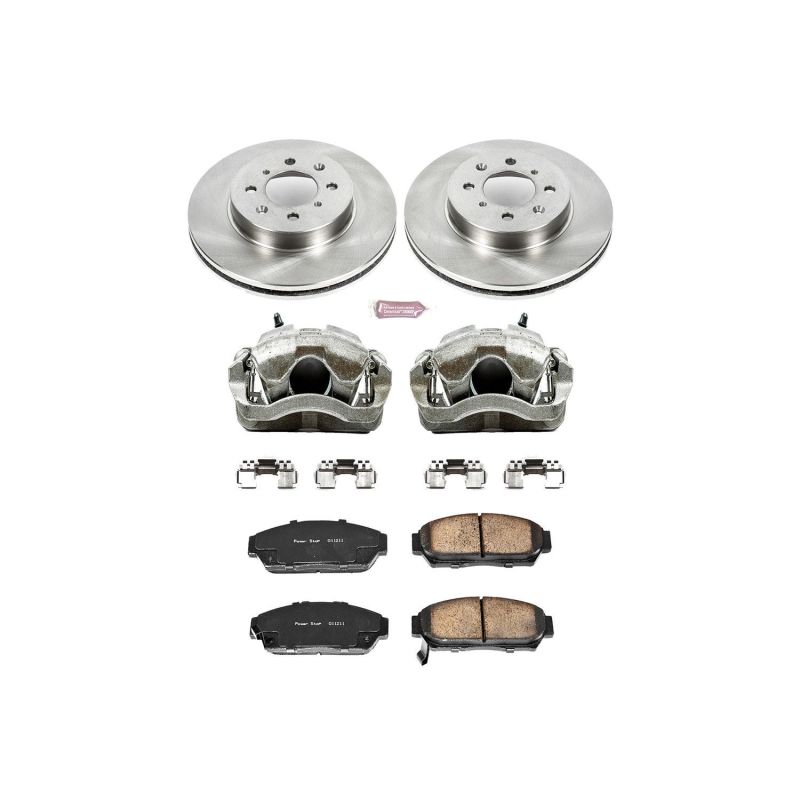 Power Stop 94-01 Acura Integra Front Autospecialty Brake Kit w/Calipers - KCOE692