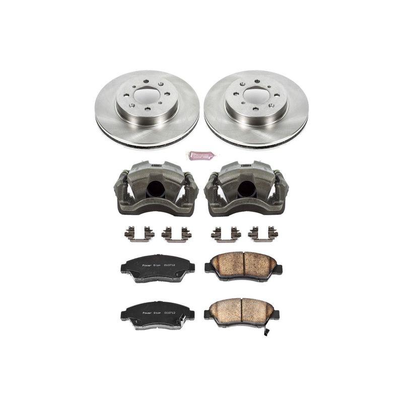 Power Stop 93-95 Honda Civic Front Autospecialty Brake Kit w/Calipers - KCOE694A