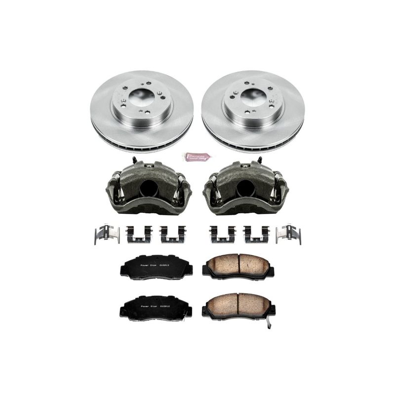 Power Stop 97-01 Acura Integra Front Autospecialty Brake Kit w/Calipers - KCOE704