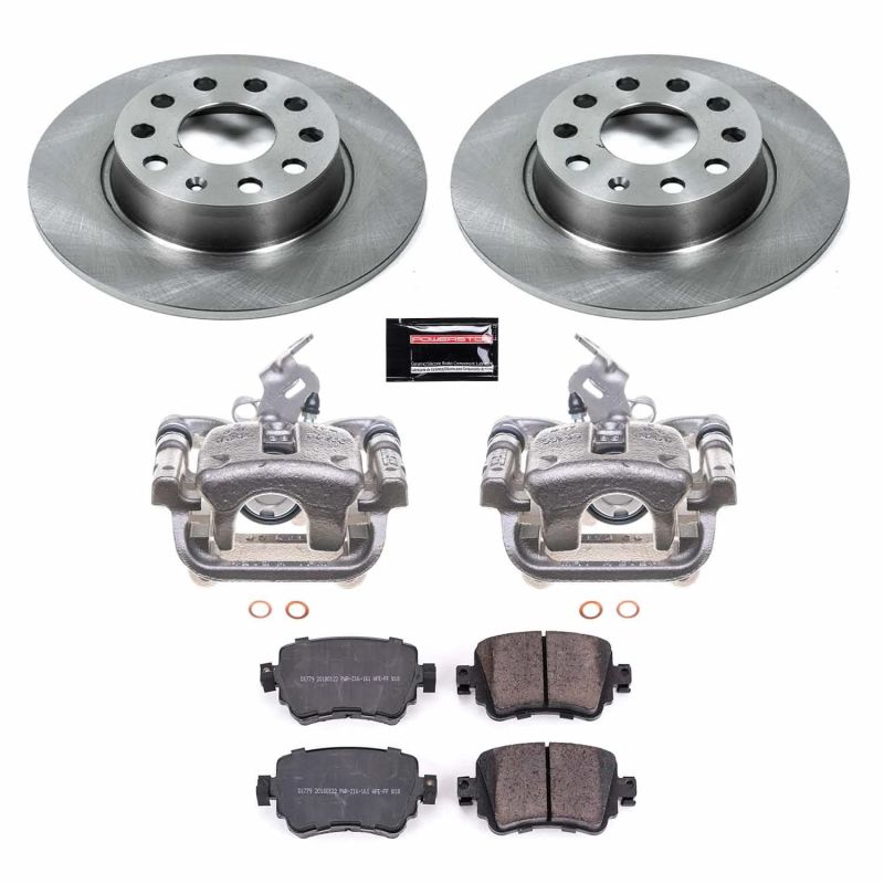 Power Stop 18-15 Volkswagen GTI Rear Autospecialty Brake Kit w/Calipers - KCOE7053