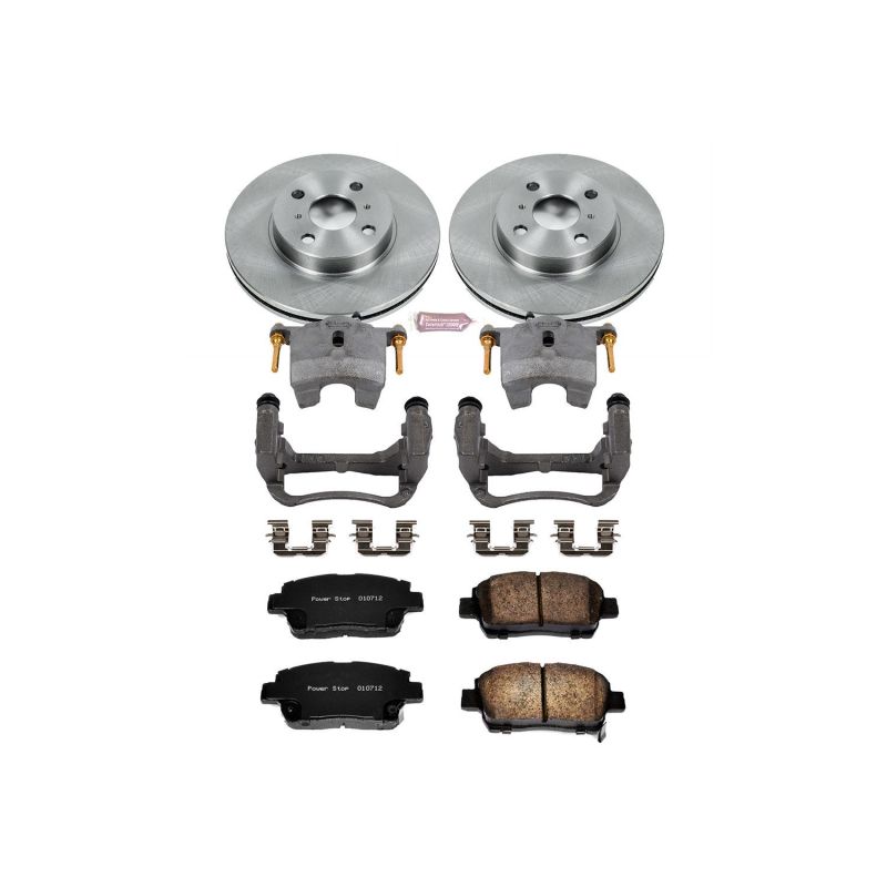 Power Stop 01-05 Toyota Echo Front Autospecialty Brake Kit w/Calipers - KCOE821