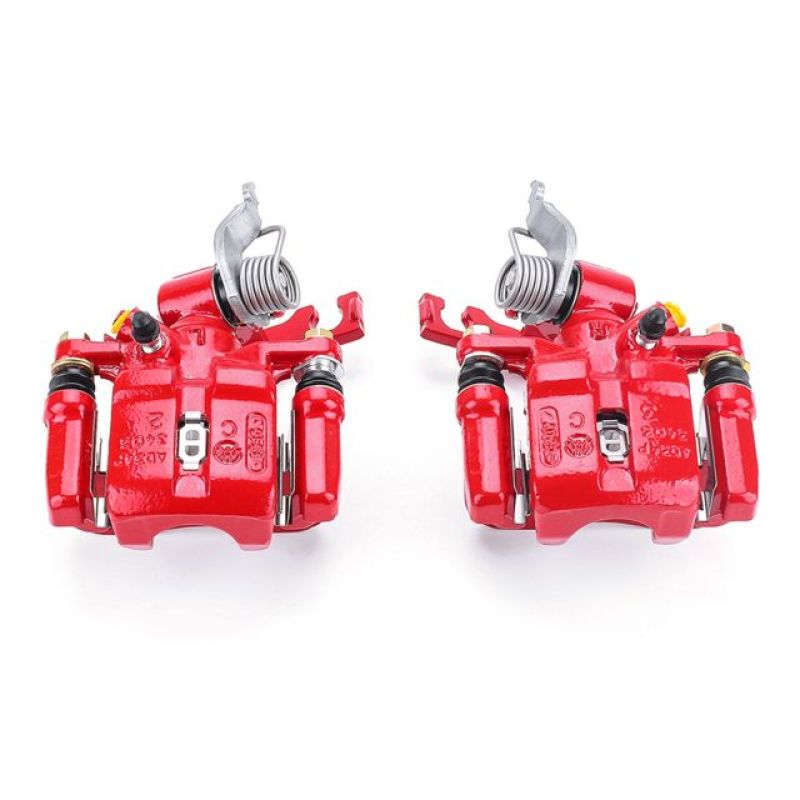 Power Stop 98-02 Honda Accord Rear Red Calipers w/Brackets - Pair - S2088
