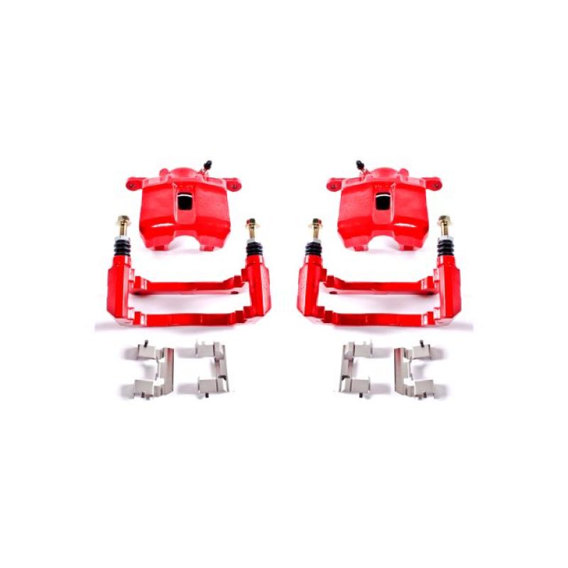 Power Stop 01-03 Acura CL Front Red Calipers w/Brackets - Pair - S2584