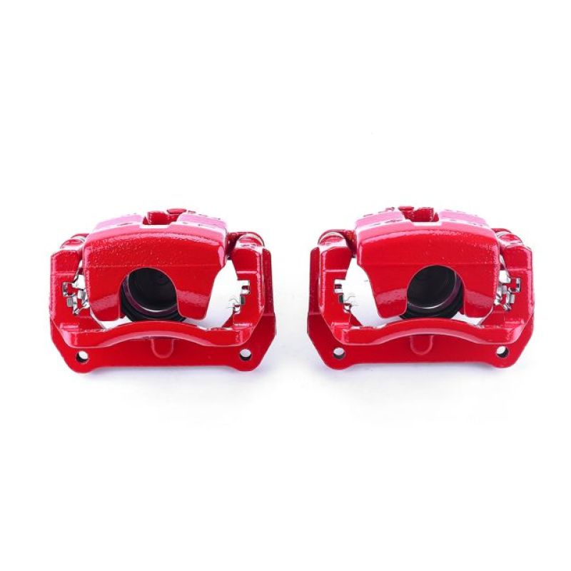 Power Stop 01-05 Mazda Miata Front Red Calipers w/Brackets - Pair - S2812