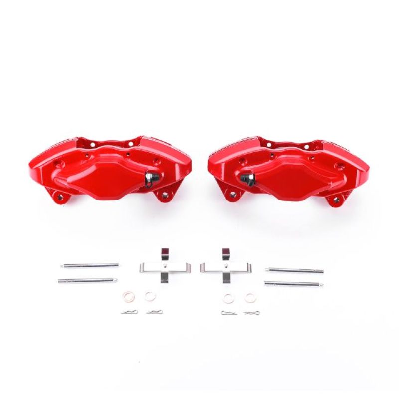 Power Stop 08-14 Subaru Impreza Rear Red Calipers w/o Brackets - Pair - S3780