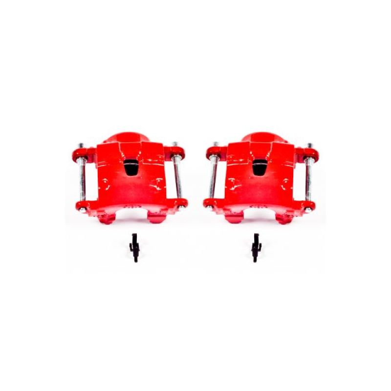Power Stop 78-85 Avanti II Front Red Calipers w/o Brackets - Pair - S4071