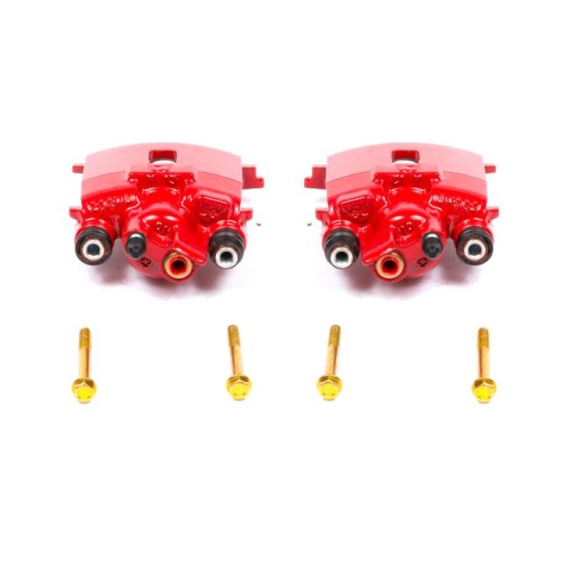 Power Stop 01-10 Chrysler PT Cruiser Rear Red Calipers w/o Brackets - Pair - S4784