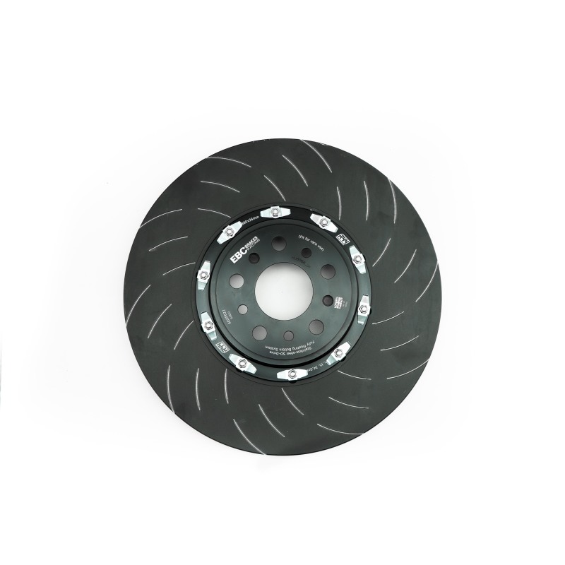 EBC Racing 2016+ Dodge Charger SRT Hellcat 6.2 Supercharged SG Series One Piece Rear Rotor Set - SG7366