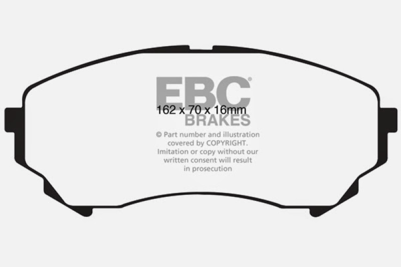 EBC 08-13 Cadillac CTS 3.6 (315mm Rear Rotors) Ultimax2 Front Brake Pads - UD1331