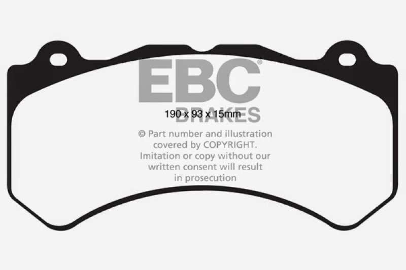 EBC 15+ Cadillac CTS 3.6 Twin Turbo Ultimax2 Front Brake Pads - UD1405
