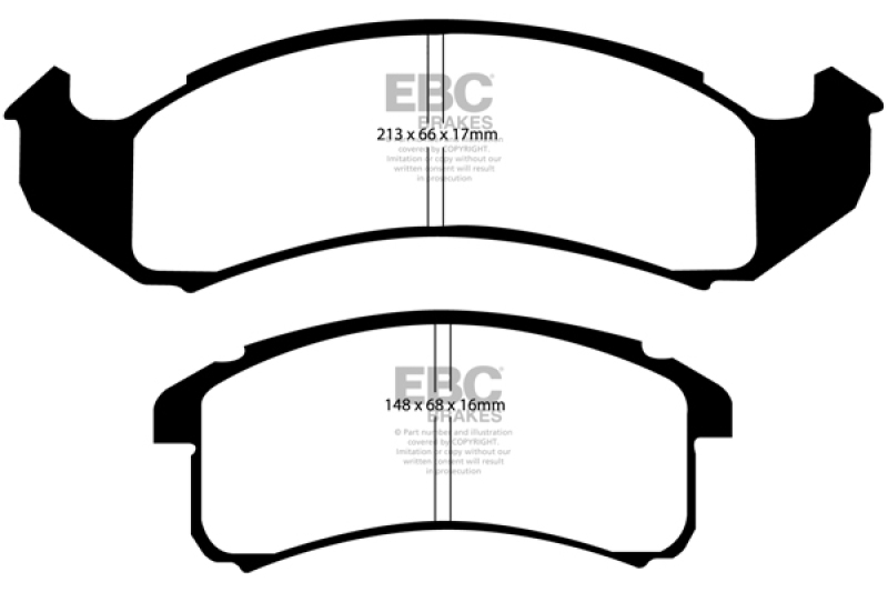 EBC 94-99 Buick Le Sabre (FWD) 3.8 Ultimax2 Front Brake Pads - UD623