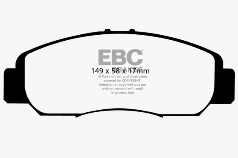 EBC 06-11 Acura CSX (Canada) 2.0 Ultimax2 Front Brake Pads - UD959