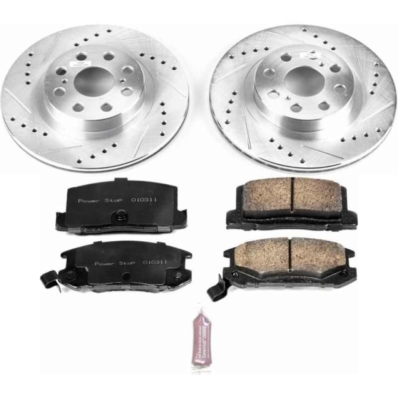 Power Stop 00-05 Toyota MR2 Spyder Rear Z23 Evolution Sport Brake Kit - K3161