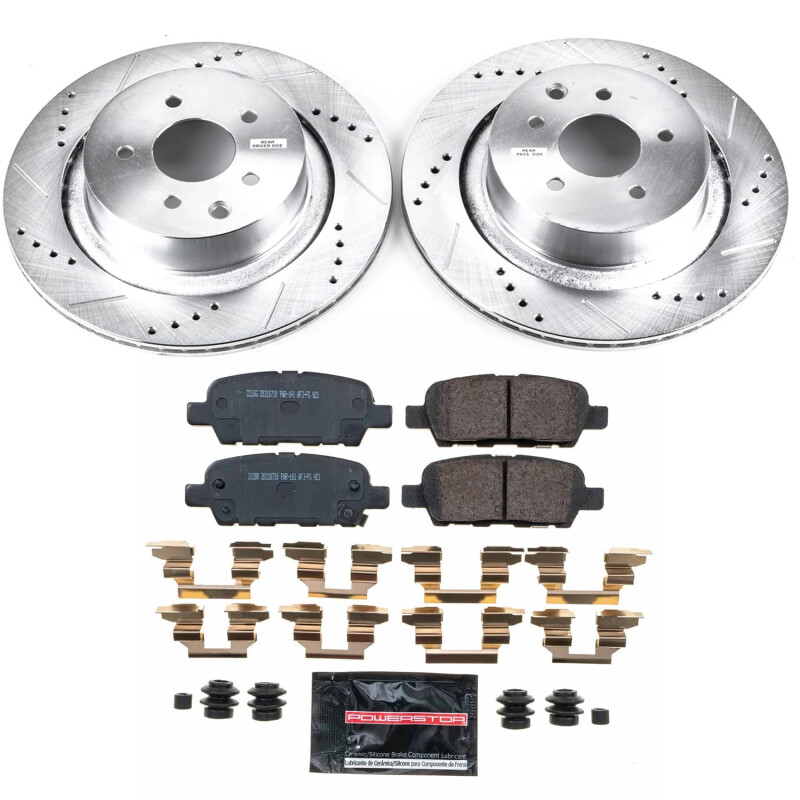 Power Stop 14-15 Infiniti Q60 Rear Z23 Evolution Brake Kit - K9062
