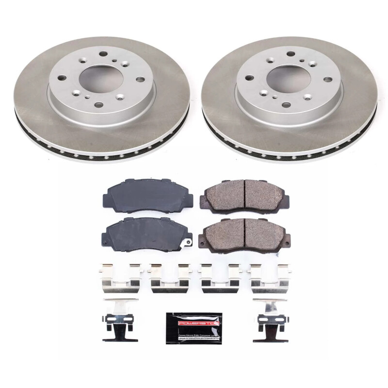 Power Stop 98-02 Honda Accord Front Semi-Coated Rotor Kit - SC1041