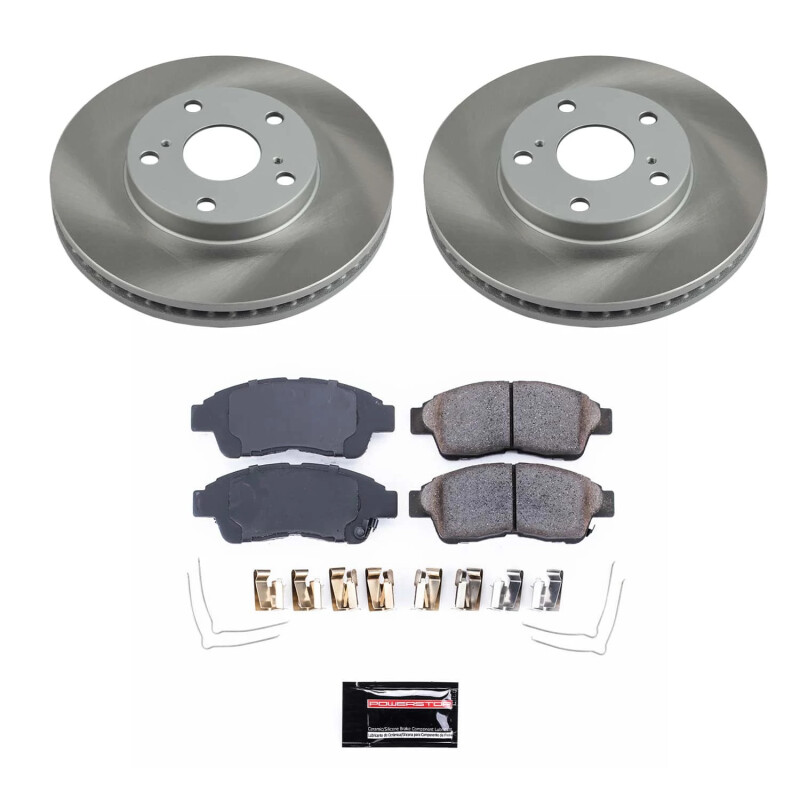 Power Stop 92-01 Toyota Camry Front Semi-Coated Rotor Kit - SC1052