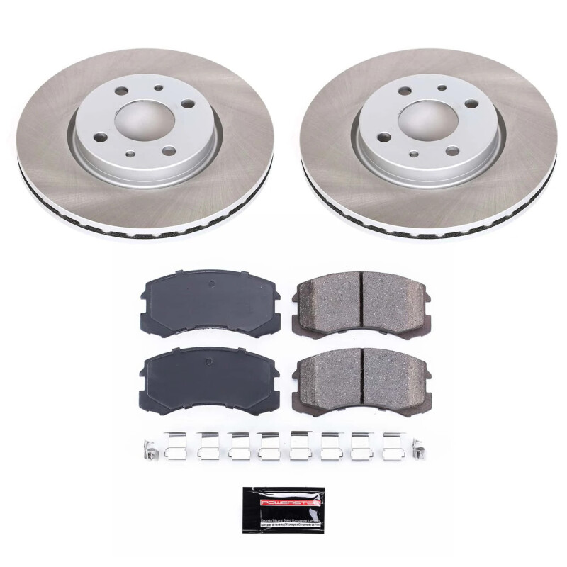 Power Stop 02-07 Mitsubishi Lancer Front Semi-Coated Rotor Kit - SC1092