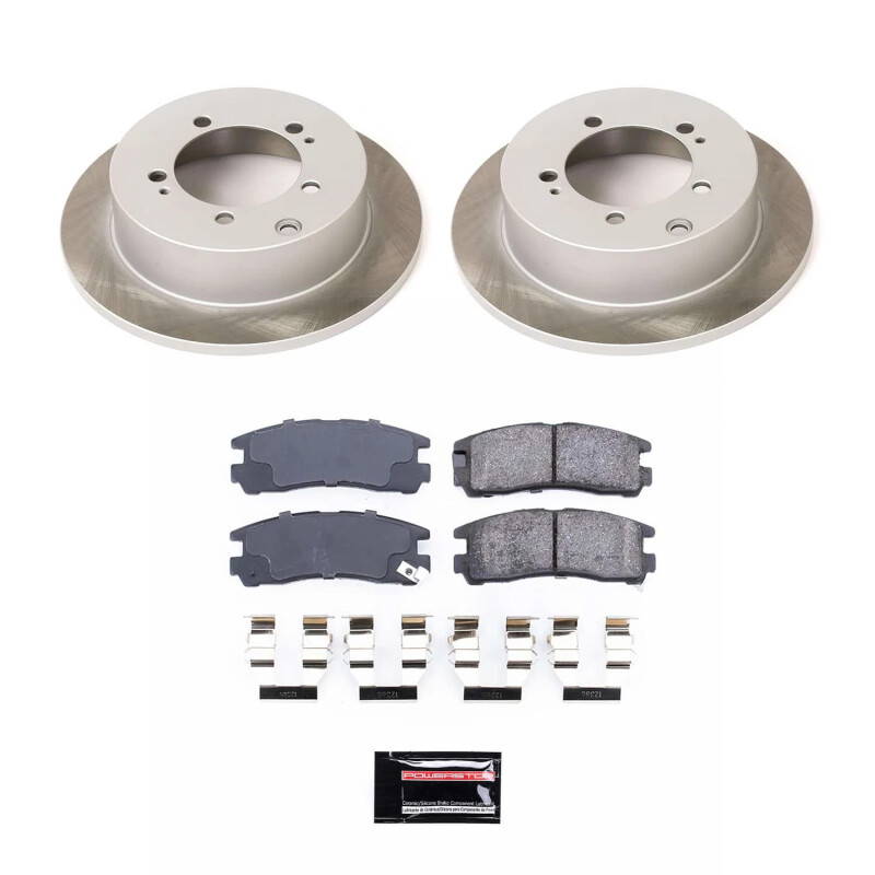 Power Stop 99-03 Mitsubishi Galant Rear Semi-Coated Rotor Kit - SC1203
