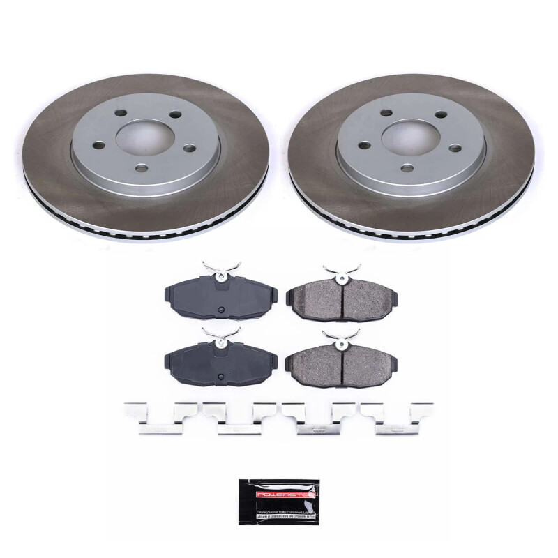 Power Stop 05-11 Ford Mustang Rear Semi-Coated Rotor Kit - SC1384