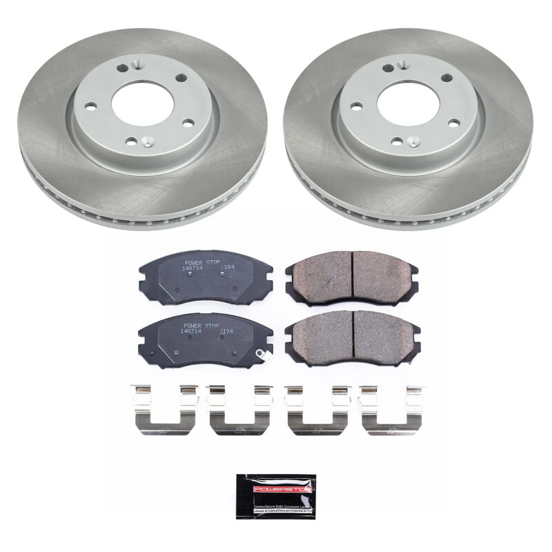 Power Stop 04-06 Hyundai Tiburon Front Semi-Coated Rotor Kit - SC163