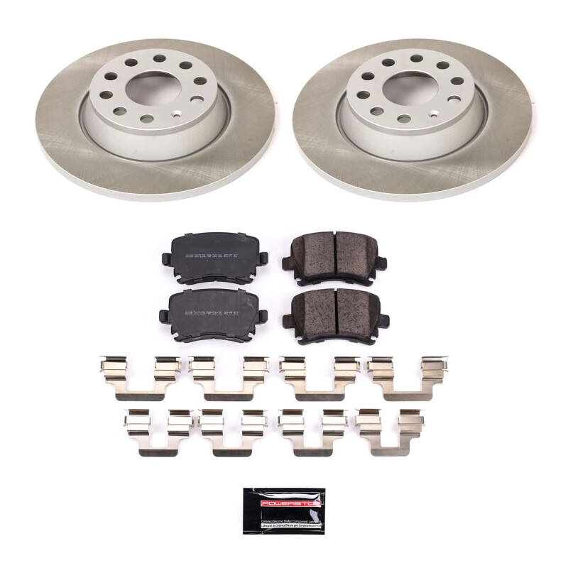 Power Stop 09-10 Volkswagen Tiguan Rear Semi-Coated Rotor Kit - SC2261