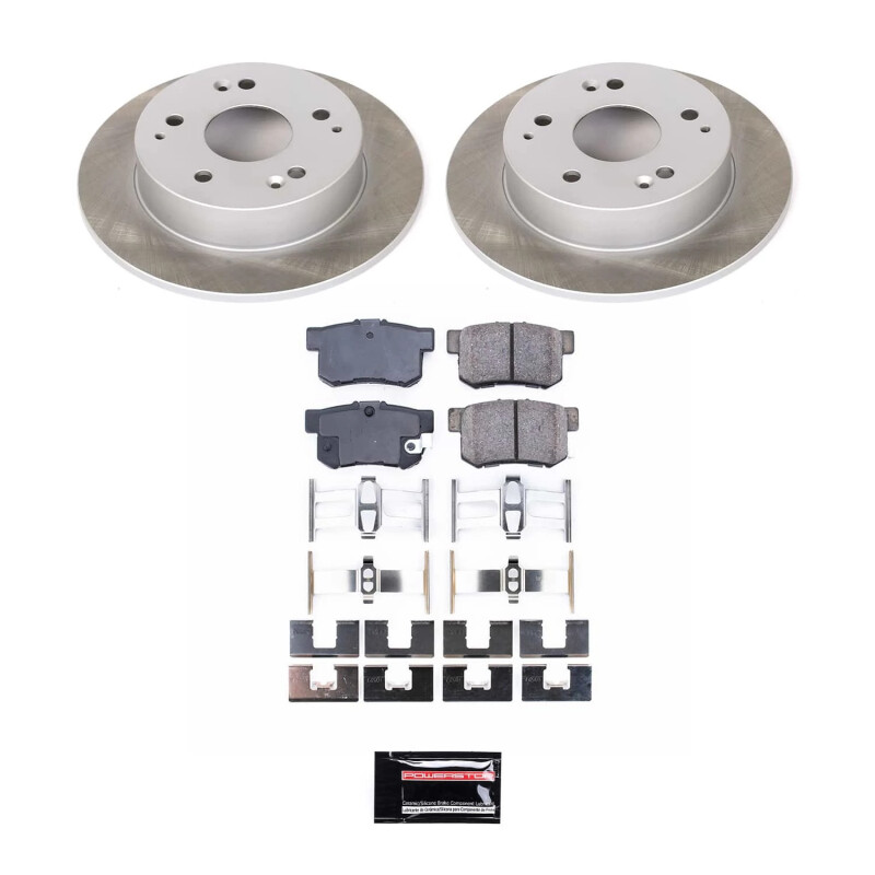 Power Stop 04-05 Honda Civic Rear Semi-Coated Rotor Kit - SC2270