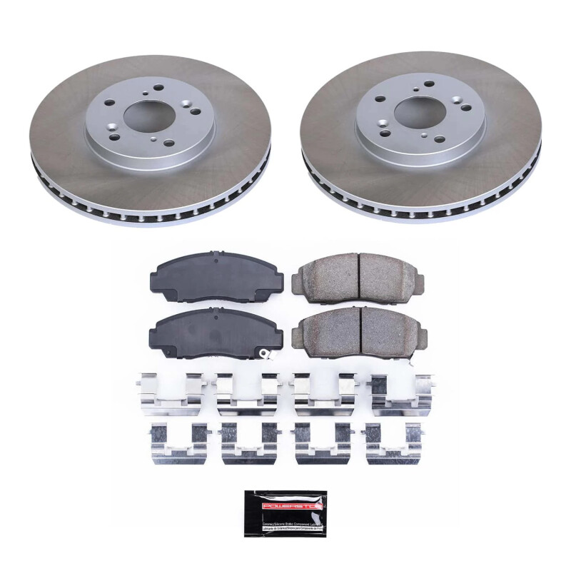 Power Stop 03-11 Honda Accord Front Semi-Coated Rotor Kit - SC2292