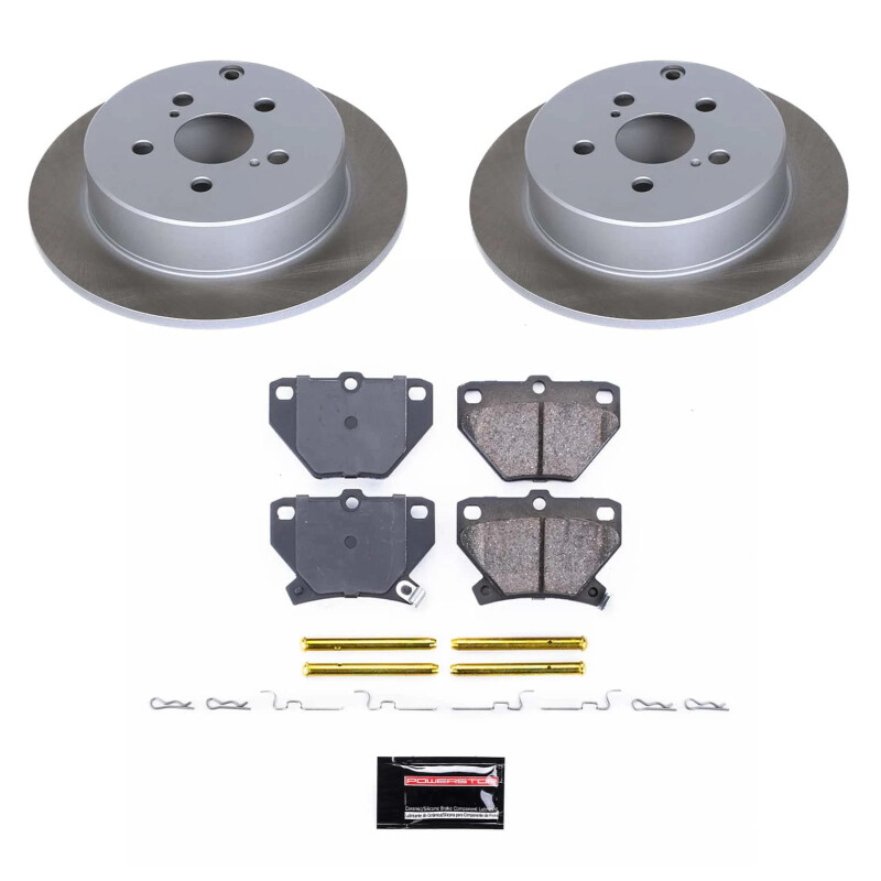 Power Stop 03-07 Toyota Matrix Rear Semi-Coated Rotor Kit - SC2318
