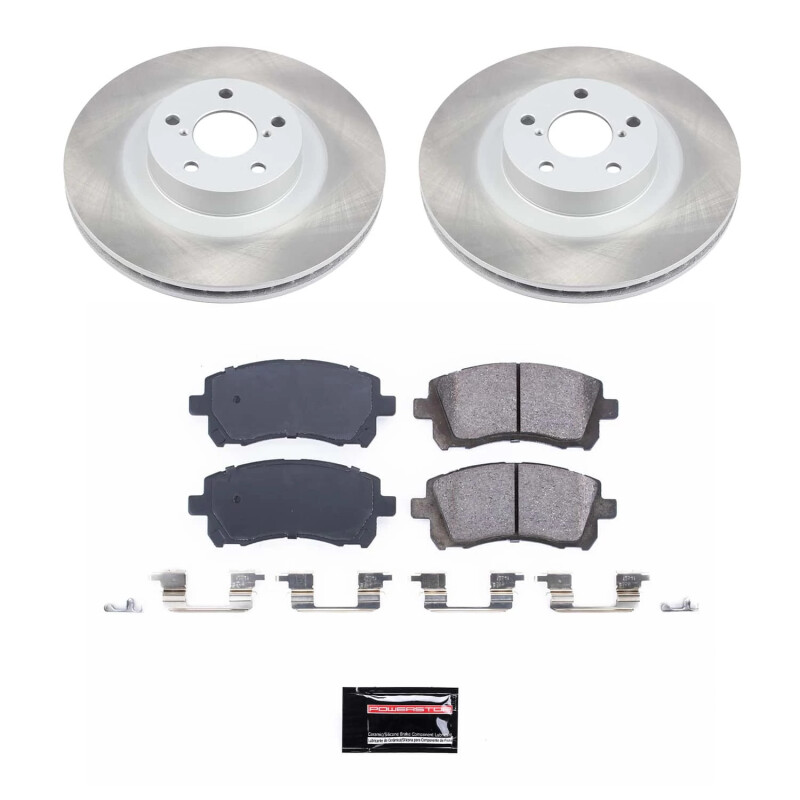 Power Stop 01-02 Subaru Outback Front Semi-Coated Rotor Kit - SC2369