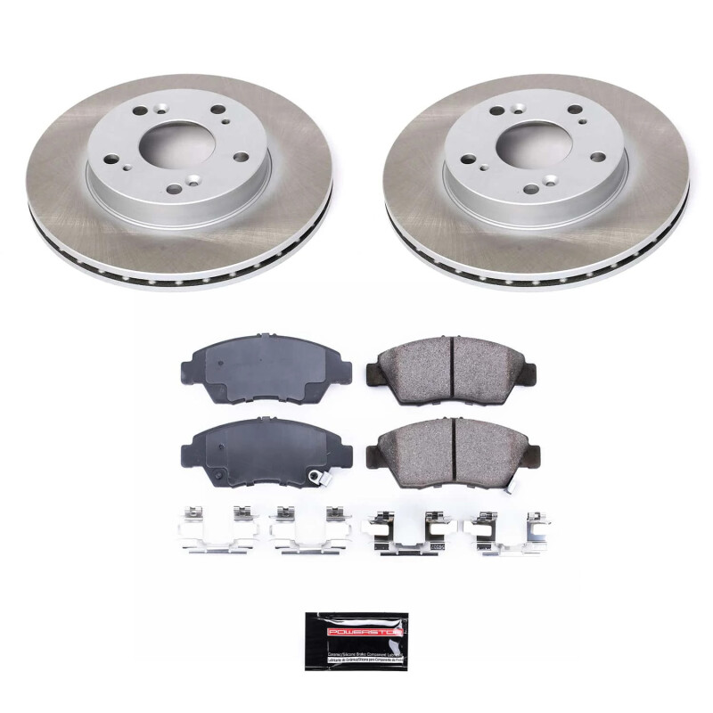 Power Stop 04-05 Honda Civic Front Semi-Coated Rotor Kit - SC2386