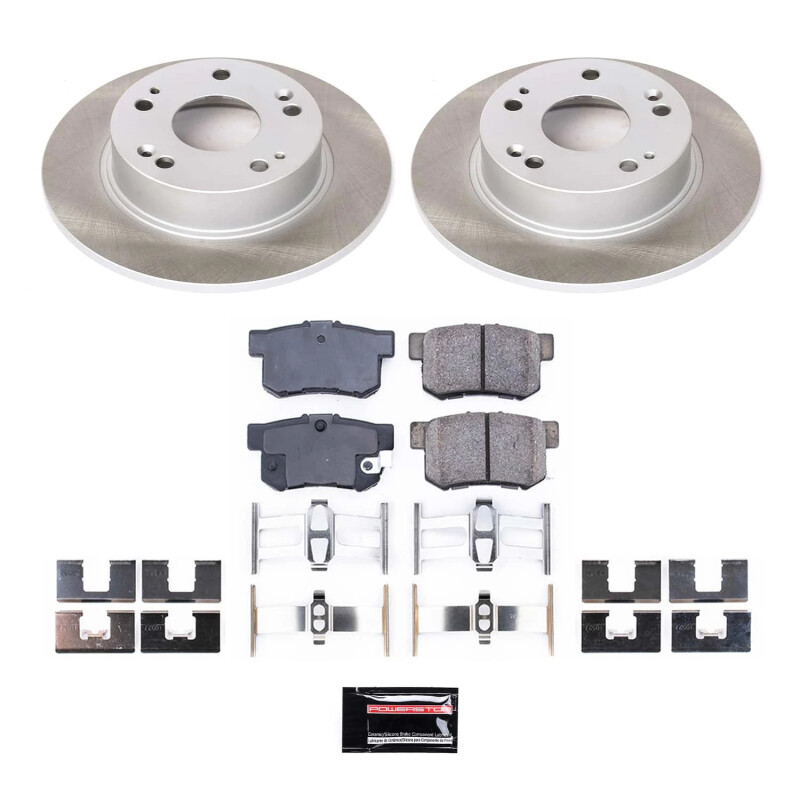 Power Stop 03-07 Honda Accord Rear Semi-Coated Rotor Kit - SC2391
