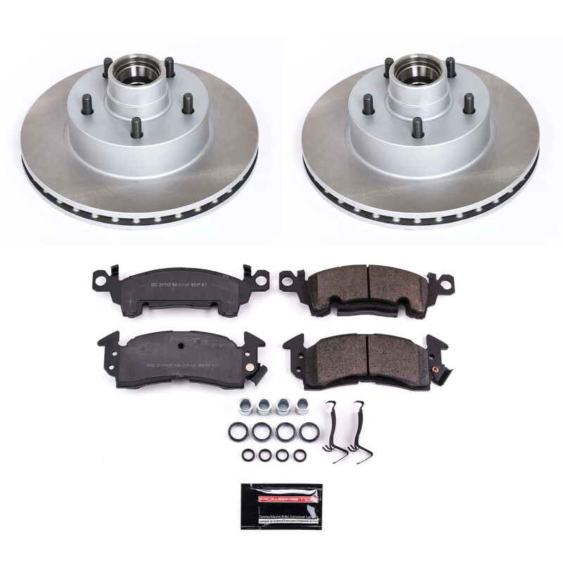 Power Stop 1979 Pontiac Phoenix Front Semi-Coated Rotor Kit - SC2908