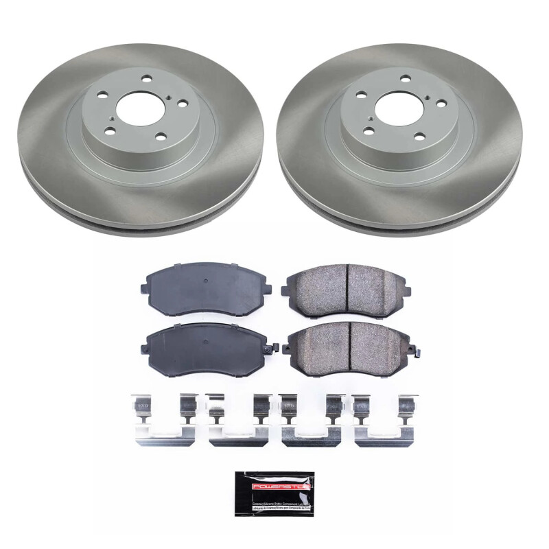 Power Stop 05-12 Subaru Outback Front Semi-Coated Rotor Kit - SC3038