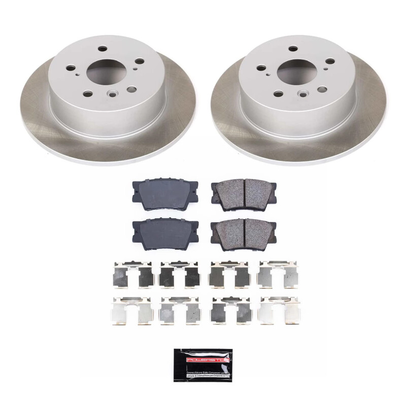 Power Stop 07-11 Toyota Camry Rear Semi-Coated Rotor Kit - SC3068