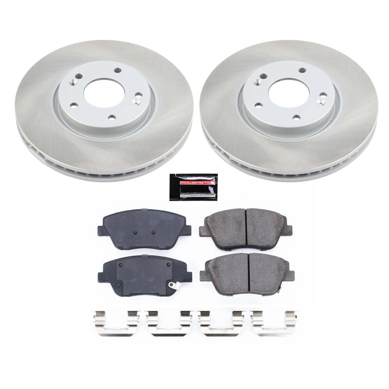 Power Stop 11-16 Kia Optima Front Semi-Coated Rotor Kit - SC5377