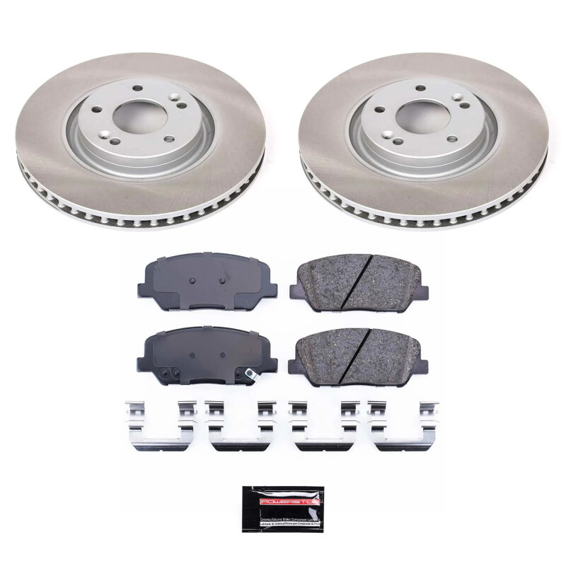 Power Stop 11-15 Kia Optima Front Semi-Coated Rotor Kit - SC6324