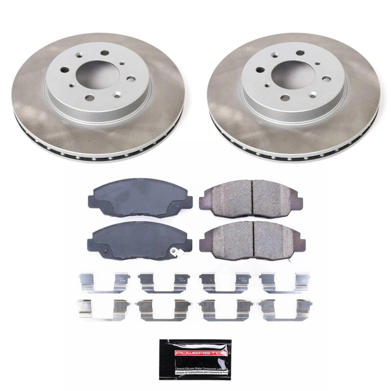 Power Stop 10-14 Honda Insight Front Semi-Coated Rotor Kit - SC690