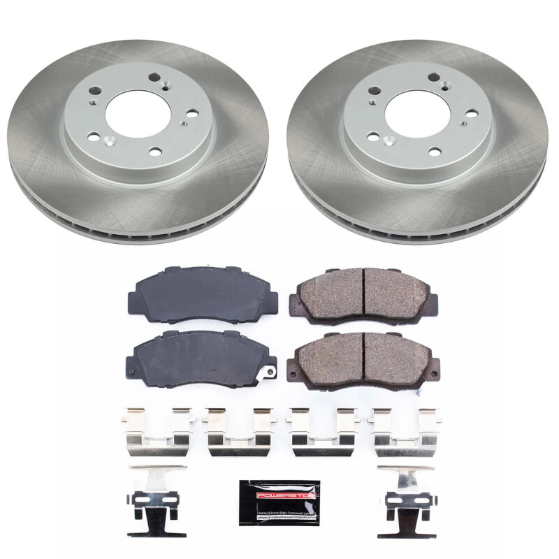 Power Stop 96-99 Isuzu Oasis Front Semi-Coated Rotor Kit - SC704